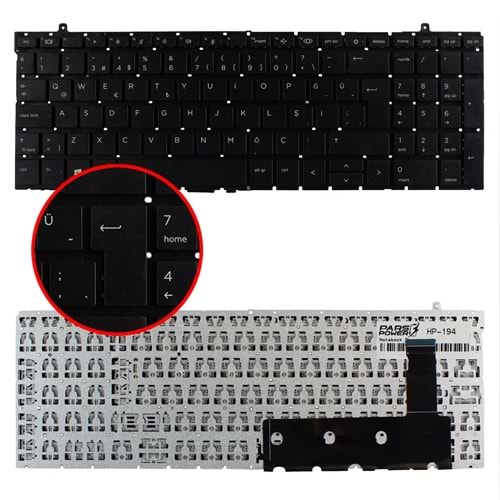 NOTEBOOK KLAVYE HP ELİTEBOOK 860 G1 SİYAH ÇERÇEVESİZ TÜRKÇE