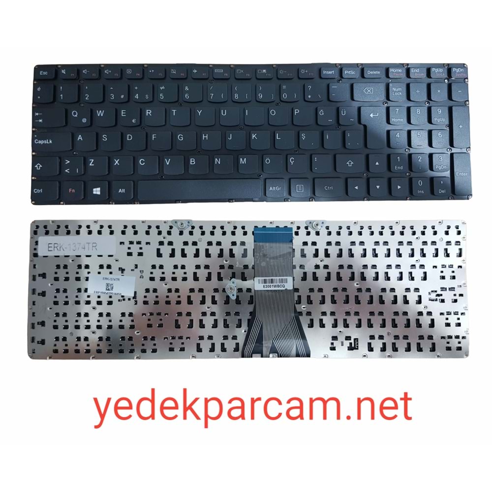 NOTEBOOK KLAVYE LENOVO G5030 G5045 G5070 Z5070 SİYAH ÇERÇEVESİZ TÜRKÇE
