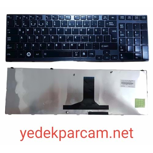 NOTEBOOK KLAVYE SATELLİTE P750 P750D P755 P755D PARLAK SİYAH ÇERÇEVEL