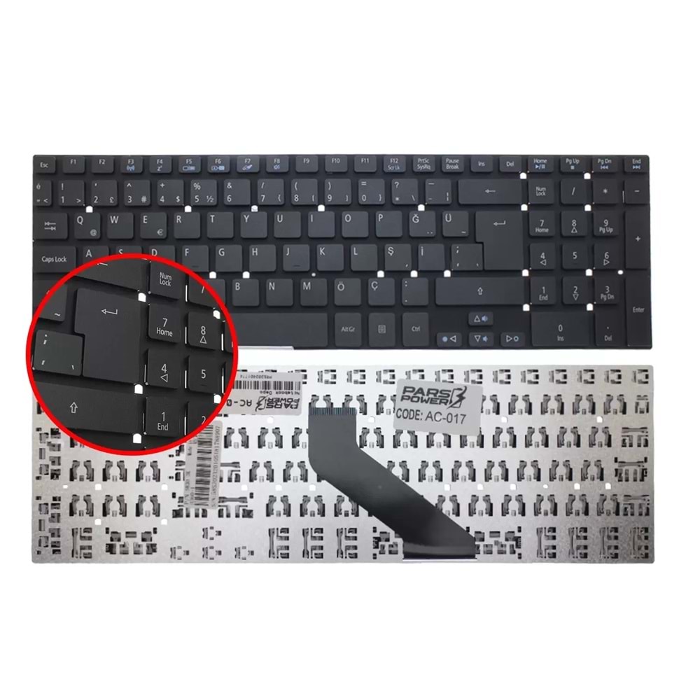 NOTEBOOK KLAVYE PACKARD BELL P5WS0, ACER ASPİRE V3-571 ,V3-571G SİYAH