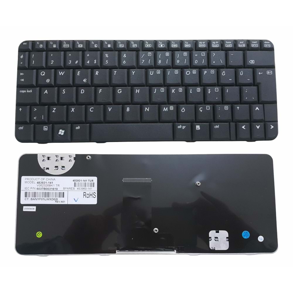 NOTEBOOK KLAVYE HP CQ20 2230 2230T SİYAH TÜRKÇE