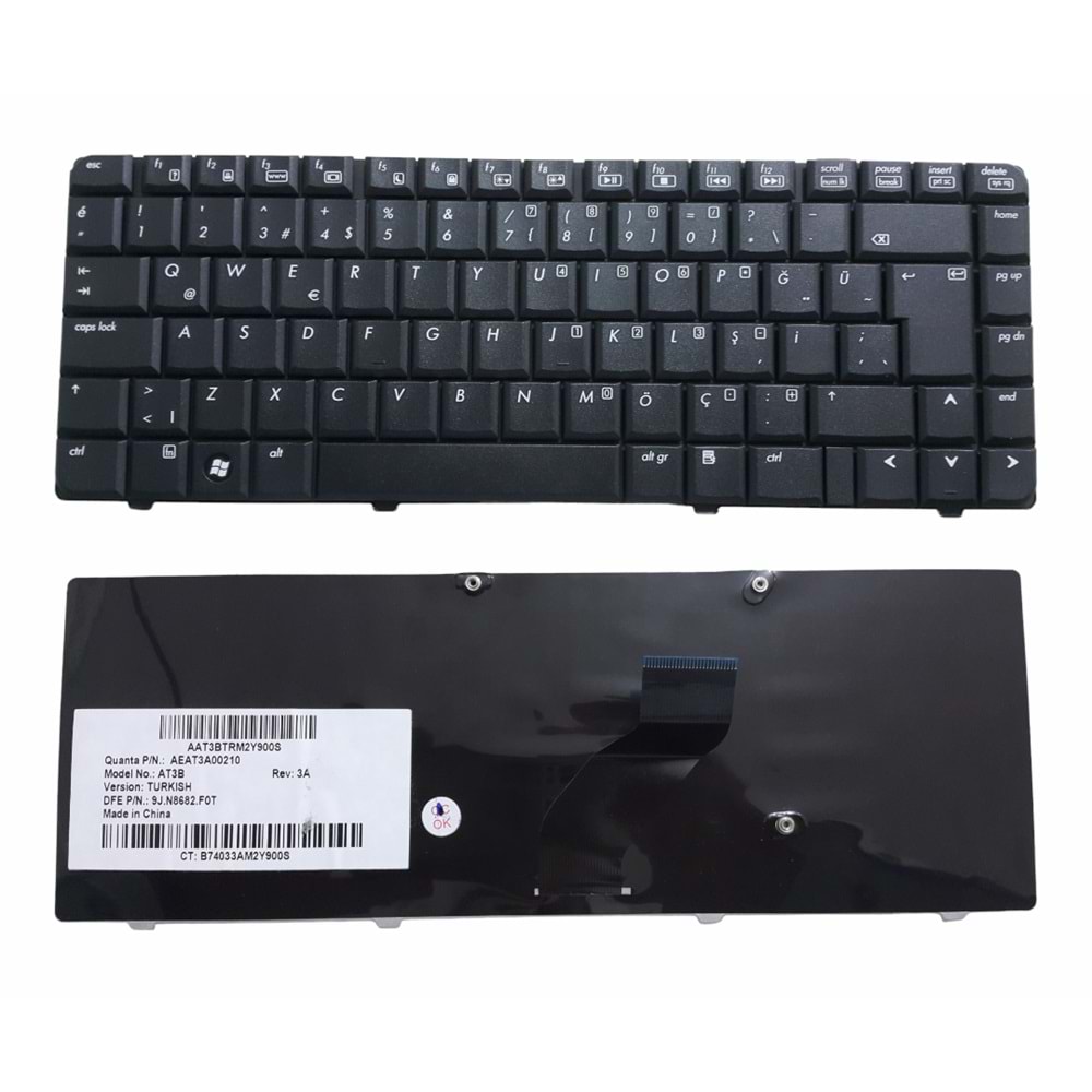 NOTEBOOK KLAVYE HP PAVİLİON DV6000 DV6100 SİYAH TÜRKÇE