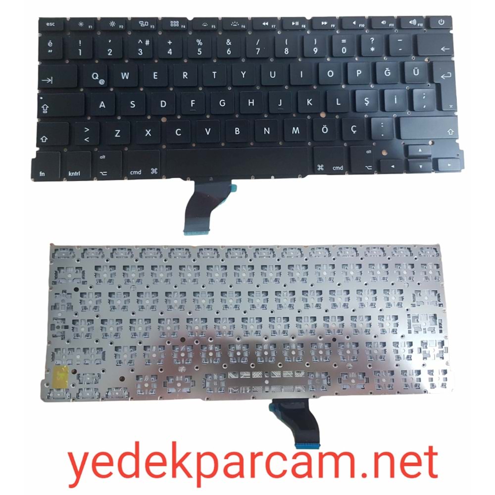 NOTEBOOK KLAVYE APPLE MACBOOK PRO A1502 SİYAH ÇERÇEVESİZ TÜRKÇE