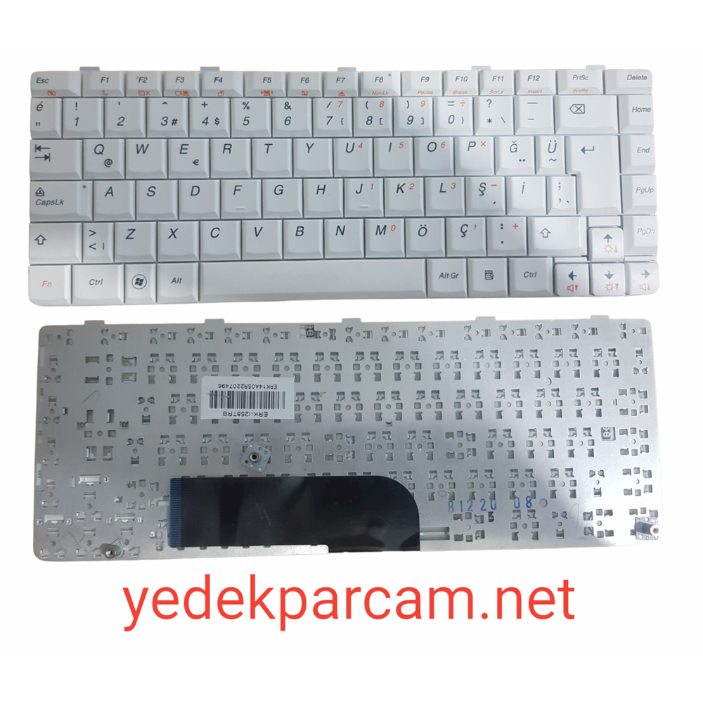 NOTEBOOK KLAVYE LENOVO U350-Y650 BEYAZ TÜRKÇE