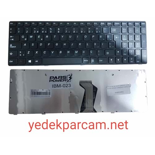 NOTEBOOK KLAVYE LENOVO G580 SİYAH GRİ ÇERÇEVE TÜRKÇE