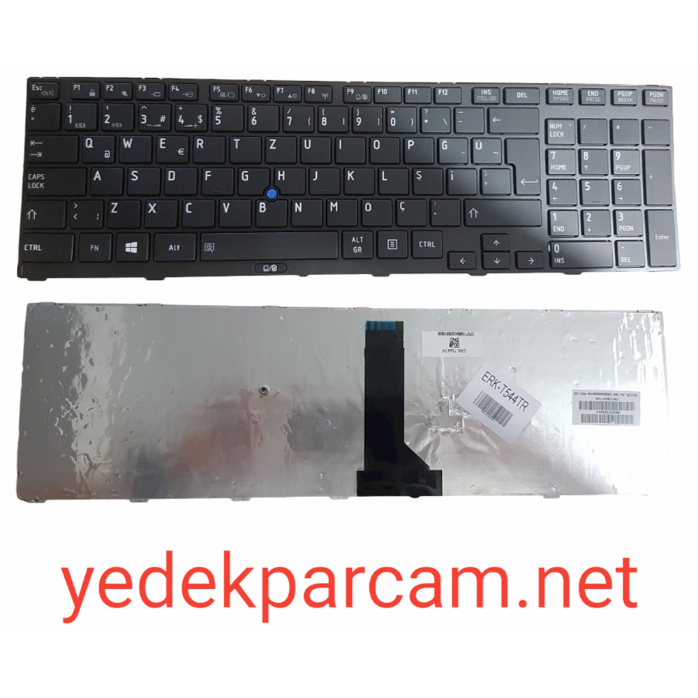 NOTEBOOK KLAVYE SATELLİTE R850 R950 R960 SİYAH SİYAH ÇERÇEVE TÜRKÇE