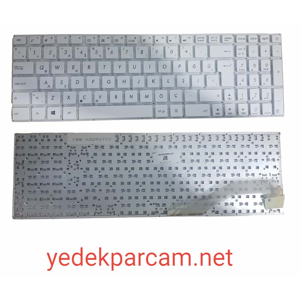 NOTEBOOK KLAVYE ASUS X540 X540L X540S BEYAZ TÜRKÇE ÇERÇEVESİZ