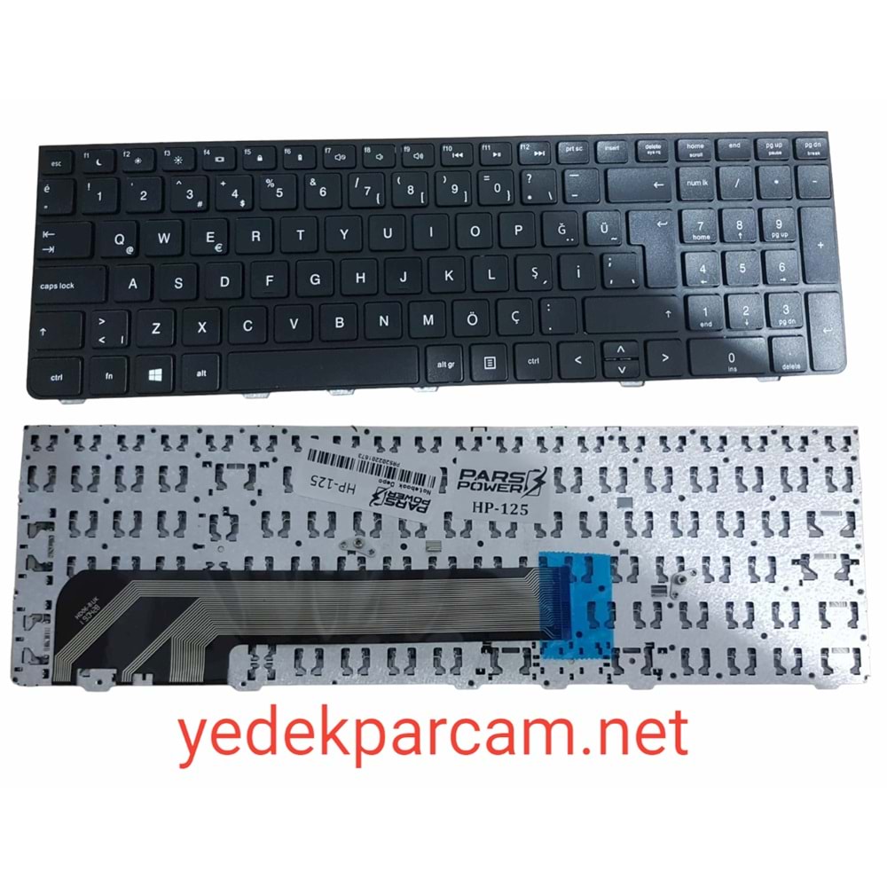NOTEBOOK KLAVYE HP PROBOOK 4535S, 4530S, 4730S SİYAH SİYAH ÇERÇEVE TR