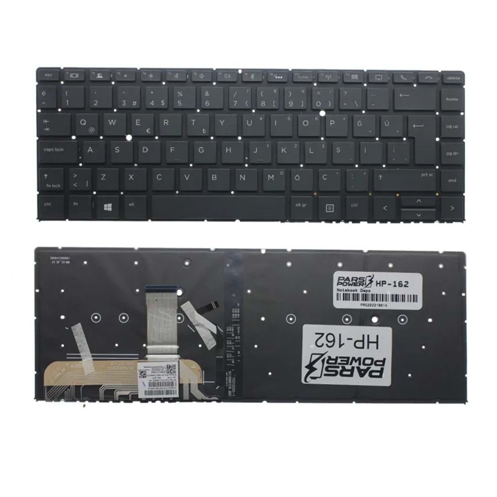 KLAVYE HP ELITBOOK 1040 G4 IŞIKLI TURKCE SIYAH ÇERÇEVESİZ