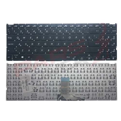 NOTEBOOK KLAVYE ASUS X515JA SİYAH ÇERÇEVESİZ TÜRKÇE POWER BUTTONLU