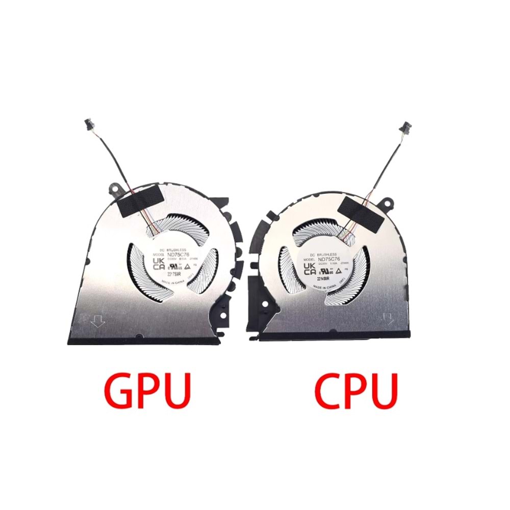NOTEBOOK CPU GPU SET FAN ASUS 13NB0U40T03111 M7400 M7400Q